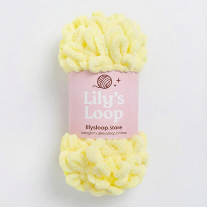 Light Blue Chunky 9mm Puffy Finger Knitting Yarn (100g/8m) – crochet yarn by Lily's Loop