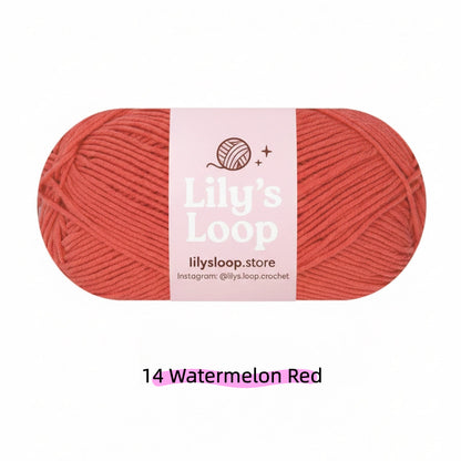 Maroon Premium 5-Ply Milk Cotton Yarn(100g/194m) – milk cotton yarn for amigurumi