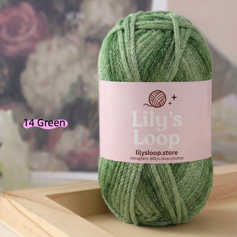 Ash Pink Stardust Graffiti Fine Metallic Gradient Yarn (100g) – crochet yarn by Lily's Loop