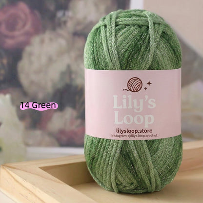 Ash Pink Stardust Graffiti Fine Metallic Gradient Yarn (100g) – crochet yarn by Lily's Loop