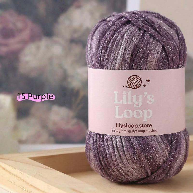 Sunrise Stardust Graffiti Fine Metallic Gradient Yarn (100g) – crochet yarn by Lily's Loop