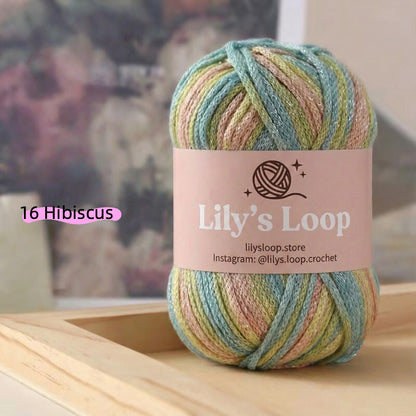 Stardust Graffiti Fine Metallic Gradient Yarn (100g) – soft crochet yarn by Lily's Loop