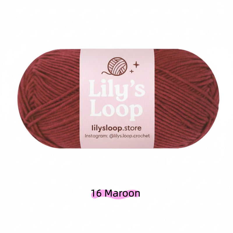 Medium Grey Premium 5-Ply Milk Cotton Yarn(100g/194m) – milk cotton yarn for amigurumi