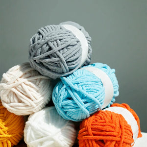 5mm Chenille Bulky/Chunky Yarn