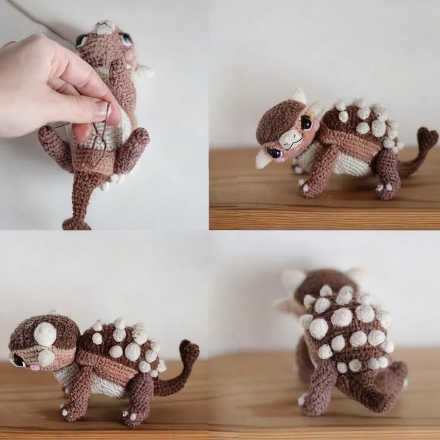 DIY Crochet Amigurumi Kit The Prehistoric Pals Collection Beginner Friendly – step-by-step crochet progress