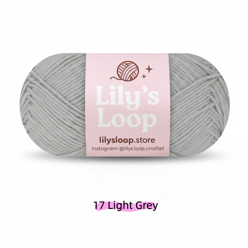 Deep Grey Premium 5-Ply Milk Cotton Yarn(100g/194m) – milk cotton yarn for amigurumi