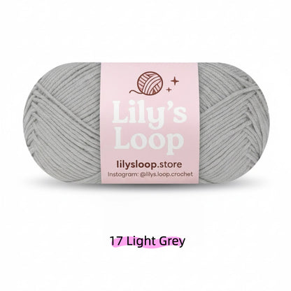 Deep Grey Premium 5-Ply Milk Cotton Yarn(100g/194m) – milk cotton yarn for amigurumi