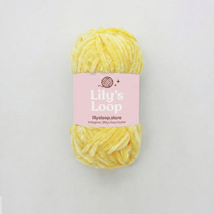 Black CloudVelvet Chenille Yarn (100g) Super Bulky – chunky yarn for amigurumi and bags