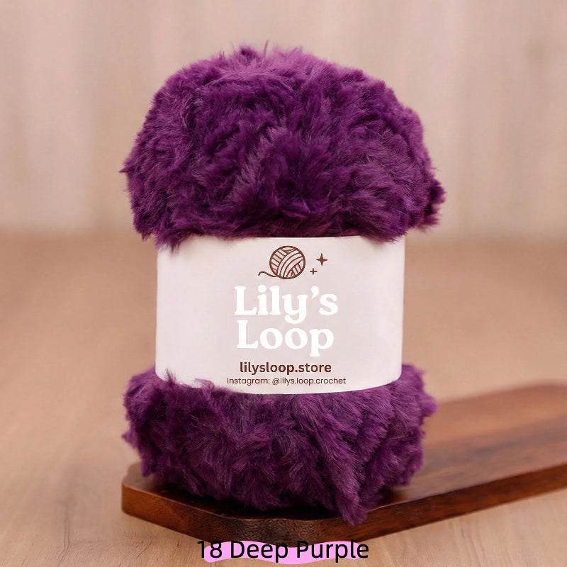 Ginger Yellow SilkyMink Medium Luxury Faux Fur Yarn (100g) – crochet yarn by Lily's Loop