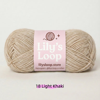 Gardenia Yellow CloudSoft Fine Baby Blend Cotton Yarn（50g/130m) – crochet yarn by Lily's Loop