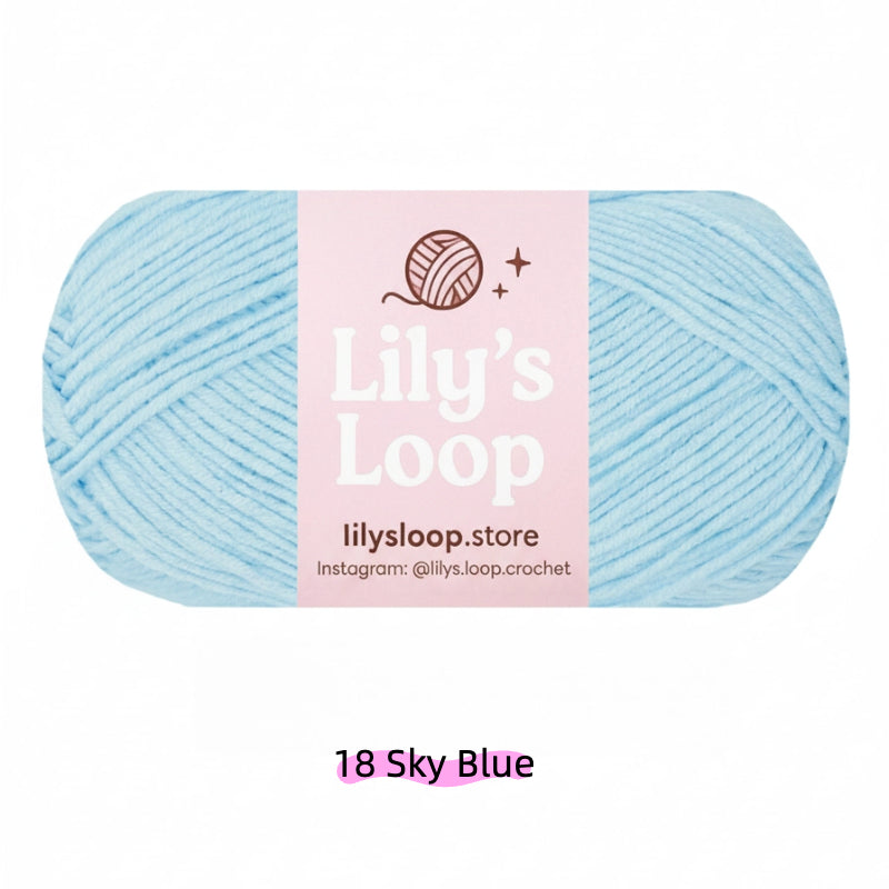 Navy Blue Premium 4-Ply Milk Cotton Yarn(40g / 130m) – milk cotton yarn for amigurumi