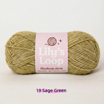 Lotus Pink CloudSoft Fine Baby Blend Cotton Yarn（50g/130m) – crochet yarn by Lily's Loop