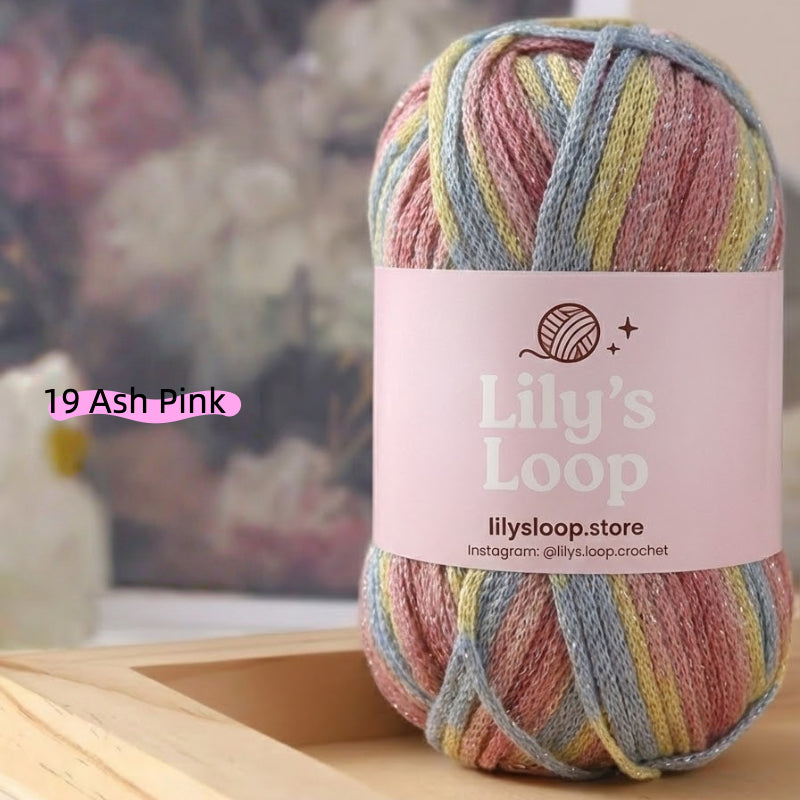 Stardust Graffiti Fine Metallic Gradient Yarn (100g) – soft crochet yarn by Lily's Loop