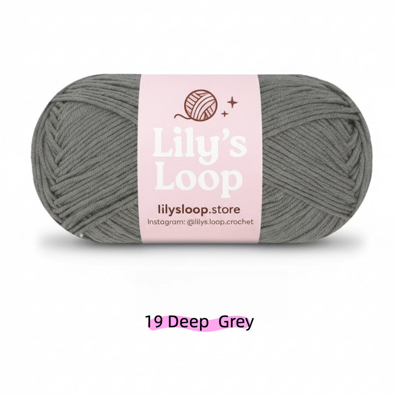 Black Premium 5-Ply Milk Cotton Yarn(100g/194m) – milk cotton yarn for amigurumi