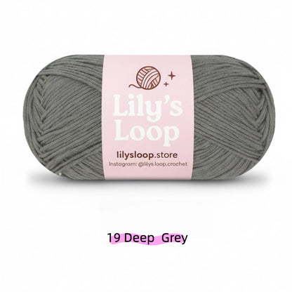 Black Premium 5-Ply Milk Cotton Yarn(100g/194m) – milk cotton yarn for amigurumi