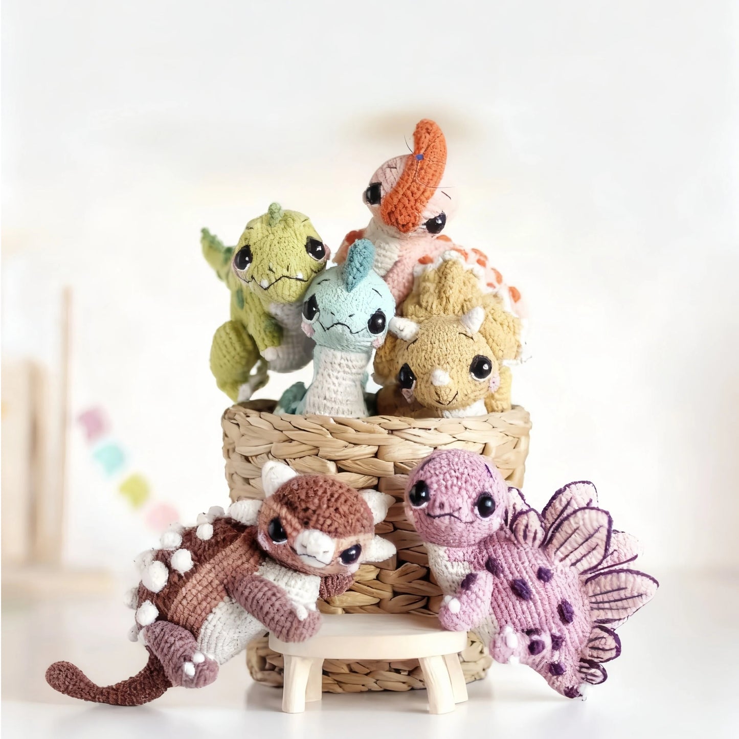 DIY Crochet Amigurumi Kit The Prehistoric Pals Collection Beginner Friendly – complete amigurumi crochet kit by Lily's Loop
