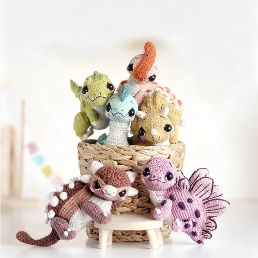 DIY Crochet Amigurumi Kit The Prehistoric Pals Collection Beginner Friendly – complete amigurumi crochet kit by Lily's Loop