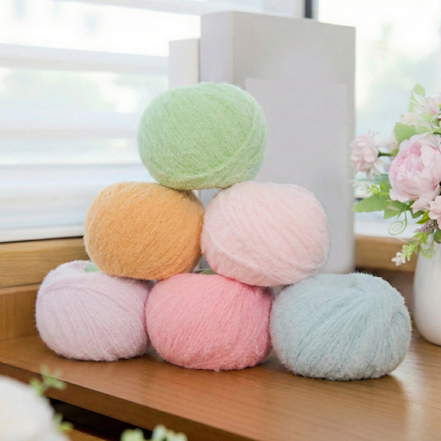 Mochi Super Fine Soft Yarn (50g/145m) close-up texture detail