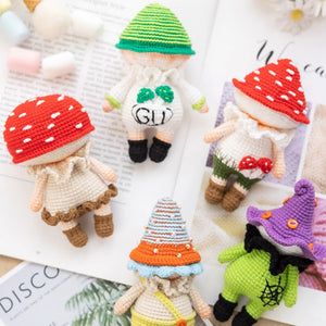 Halloween Mushroom Amigurumi DIY Crochet Kit