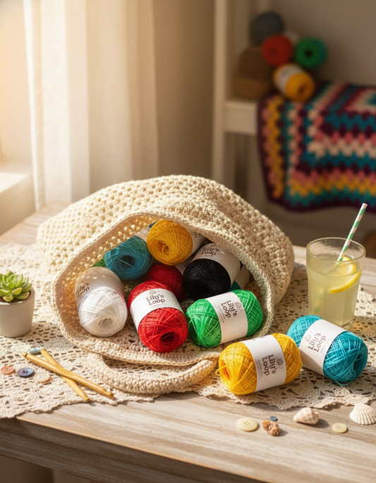 Crystal Jelly Yarn (40g)1mm Waterproof Poly Cord by Lily's Loop – soft crochet yarn ball