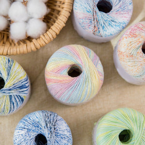 AquaSilk Pearl Cotton Size 3 Yarn Lace Thread color chart showing all available shades