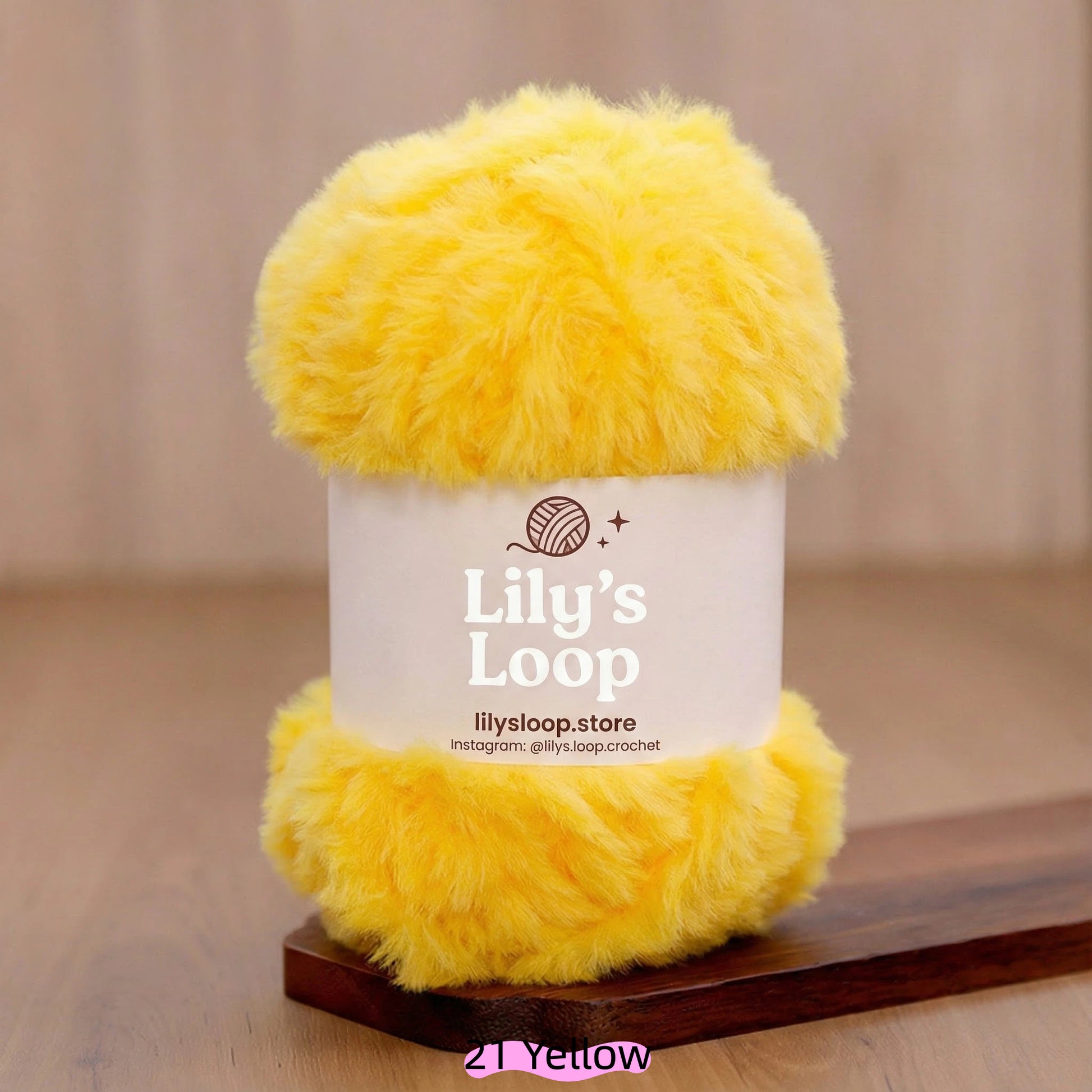 Red SilkyMink Medium Luxury Faux Fur Yarn (100g) – crochet yarn by Lily's Loop