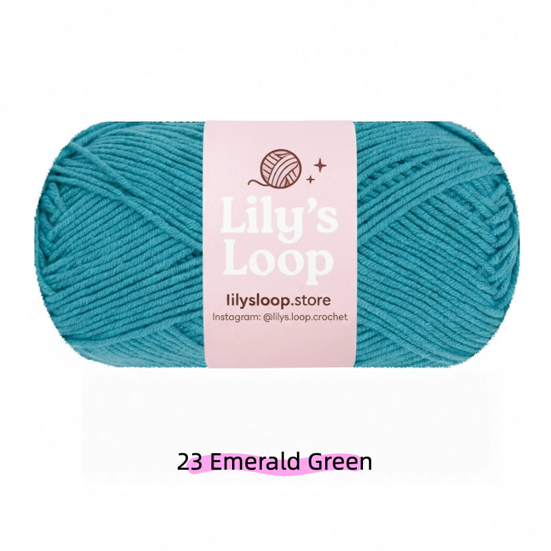 Jade Green Premium 4-Ply Milk Cotton Yarn(40g / 130m) – milk cotton yarn for amigurumi