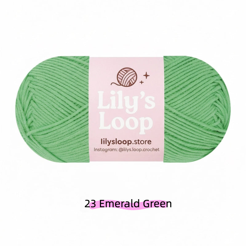 Dark Green Premium 5-Ply Milk Cotton Yarn(100g/194m) – milk cotton yarn for amigurumi