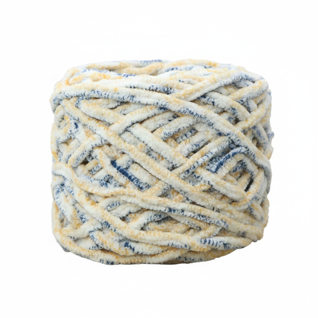 Warm Camel Super Chunky Chenille Yarn 8mm Soft Ice Yarn 50g – crochet yarn by Lily's Loop