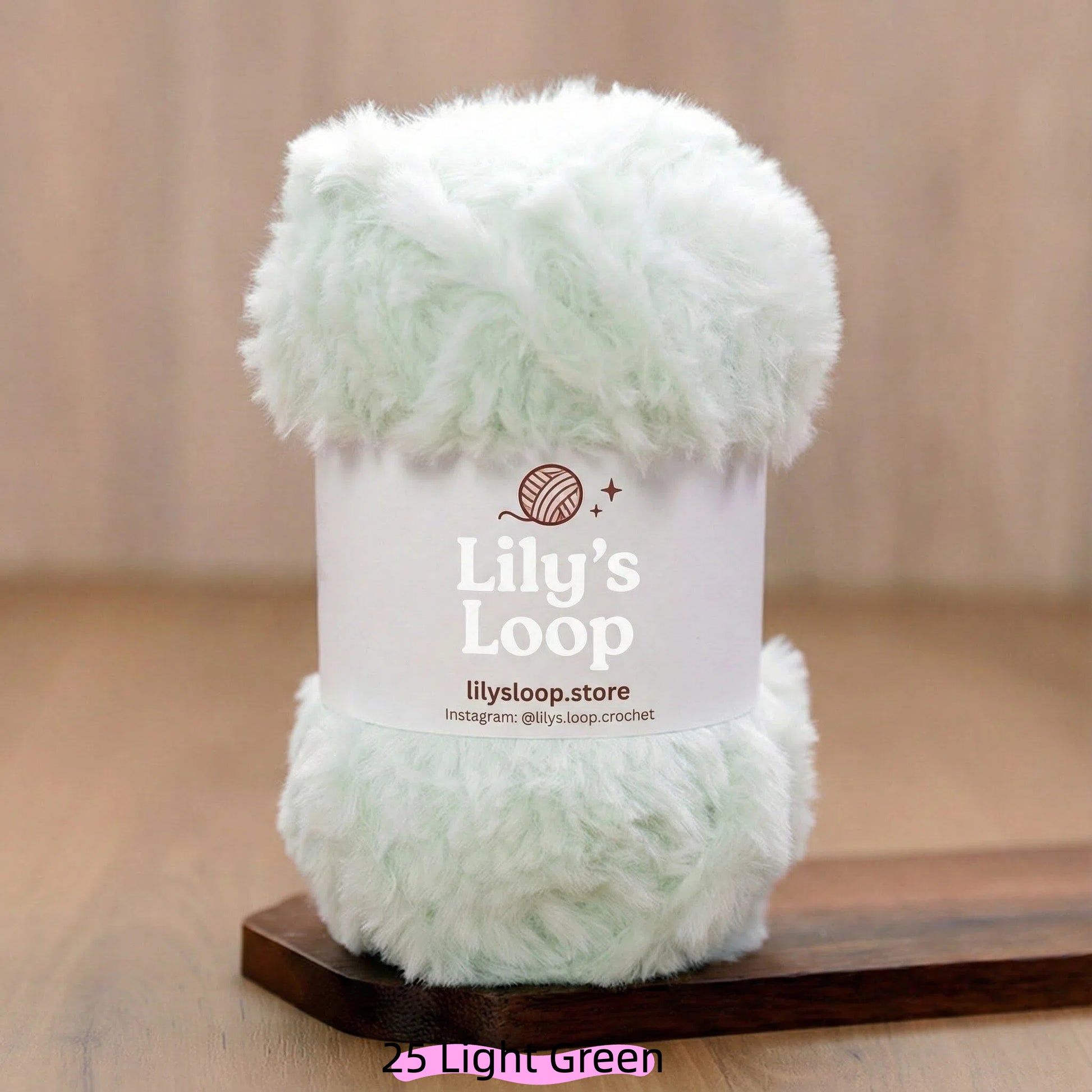 Light Blue SilkyMink Medium Luxury Faux Fur Yarn (100g) – crochet yarn by Lily's Loop