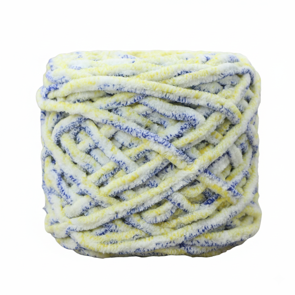 Warm Oragen Super Chunky Chenille Yarn 8mm Soft Ice Yarn 50g – crochet yarn by Lily's Loop
