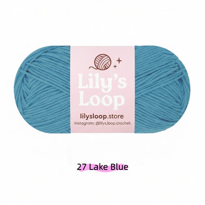 Sky Blue Premium 5-Ply Milk Cotton Yarn(100g/194m) – milk cotton yarn for amigurumi