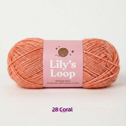 Aqua CloudSoft Fine Baby Blend Cotton Yarn（50g/130m) – crochet yarn by Lily's Loop
