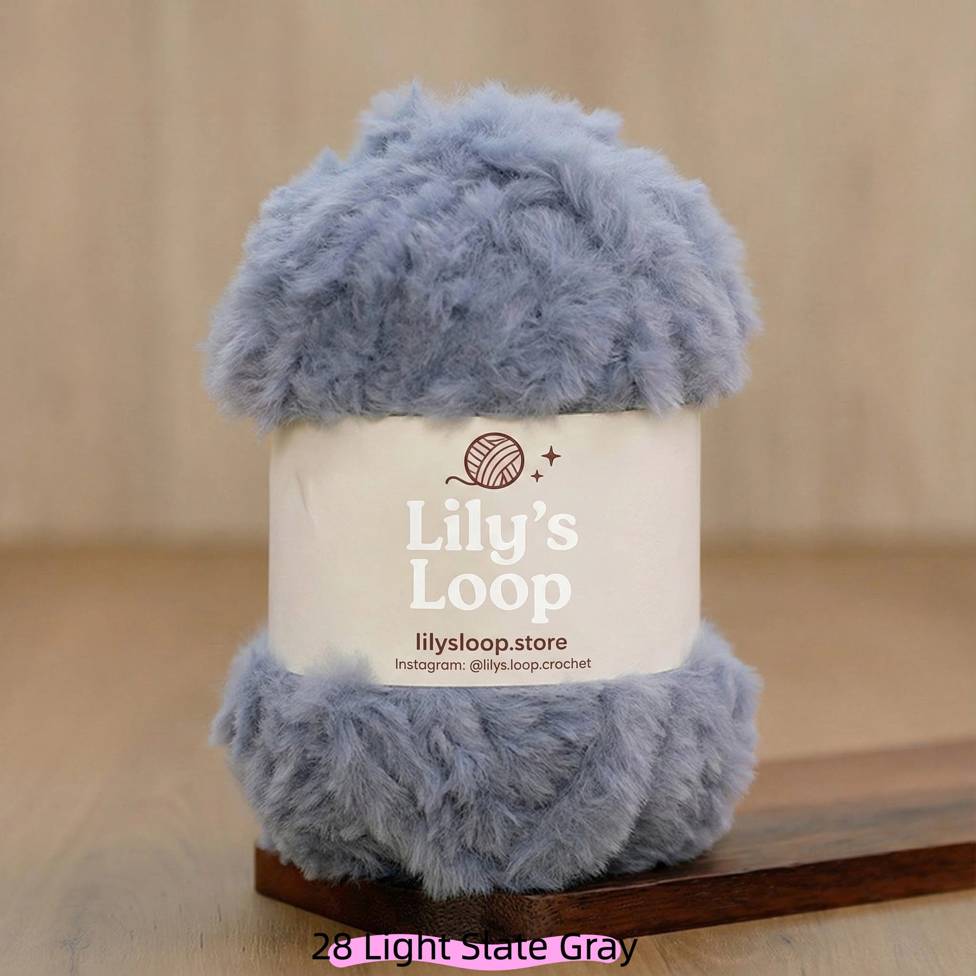 Navy Blue SilkyMink Medium Luxury Faux Fur Yarn (100g) – crochet yarn by Lily's Loop