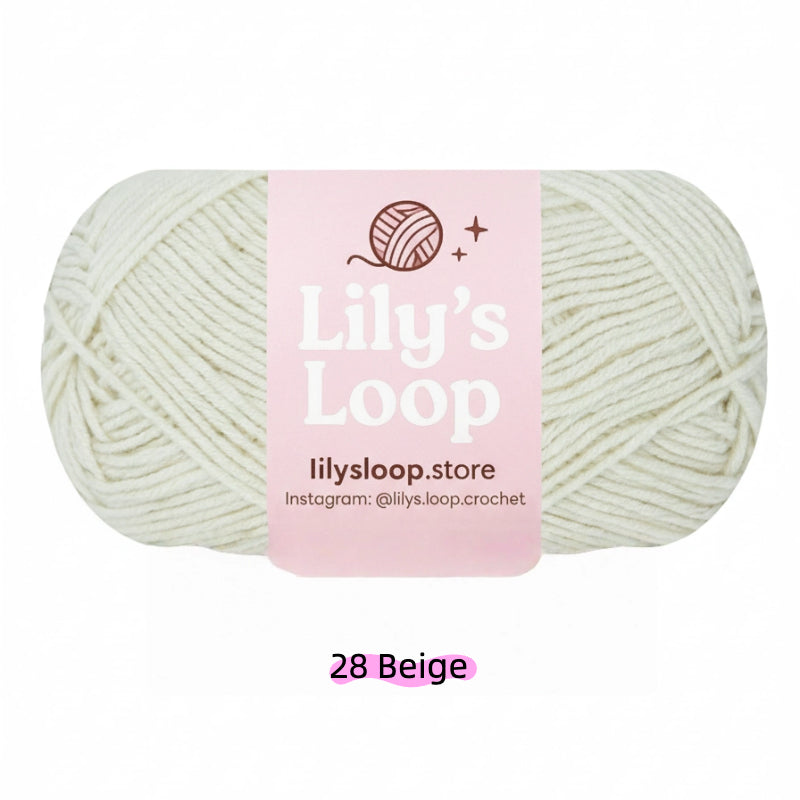 Dark Brown Premium 4-Ply Milk Cotton Yarn(40g / 130m) – milk cotton yarn for amigurumi