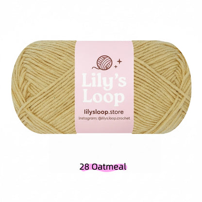 Grey Premium 4-Ply Milk Cotton Yarn(40g / 130m) – milk cotton yarn for amigurumi
