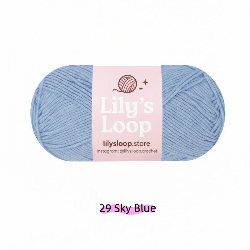 Navy Blue Premium 5-Ply Milk Cotton Yarn(100g/194m) – milk cotton yarn for amigurumi