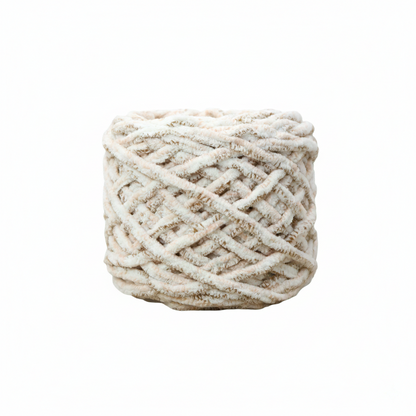 Grey Dot Super Chunky Chenille Yarn 8mm Soft Ice Yarn 50g – crochet yarn by Lily's Loop
