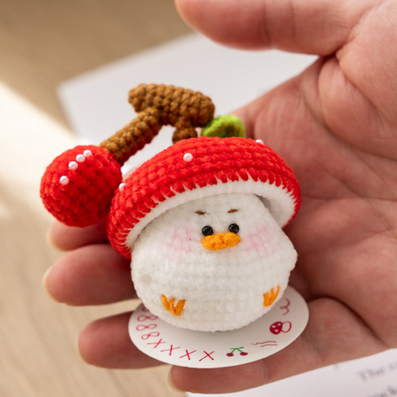 Fruit & Veggie Duck Amigurumi Crochet Kit – kit contents: yarn, hook, pattern and accessories