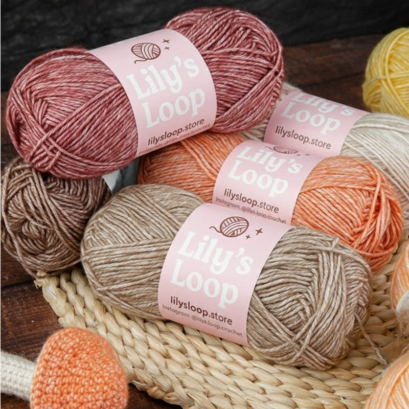 CloudSoft Fine Baby Blend Cotton Yarn（50g/130m) by Lily's Loop – soft crochet yarn ball