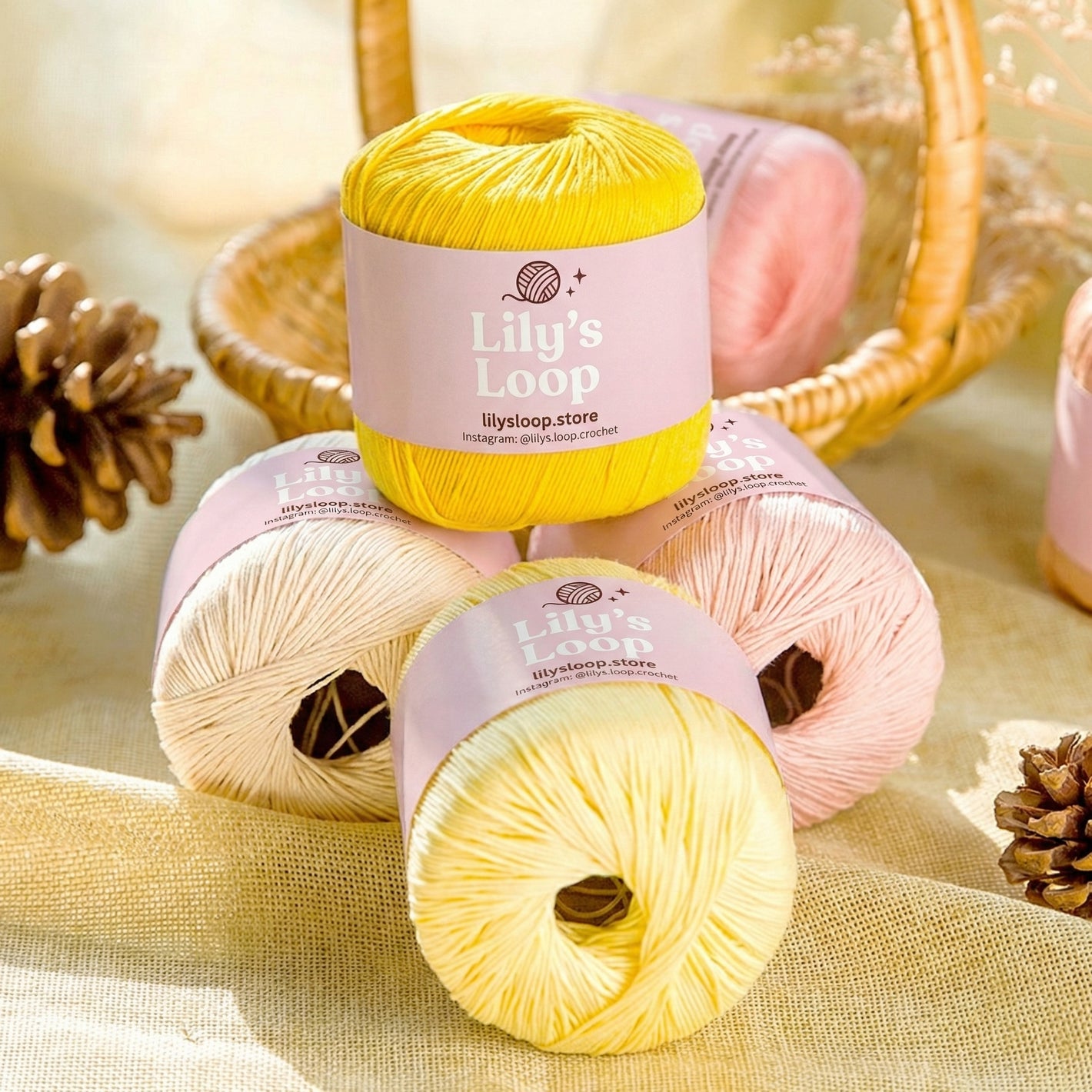 AquaSilk Size 3 Crochet Thread Cotton Yarn (40g) by Lily's Loop – soft crochet yarn ball