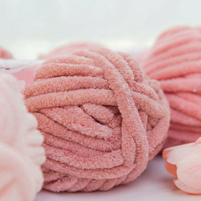 SoftGlow Series 10MM Chenille Yarn(100g/32m) yarn balls in multiple colors