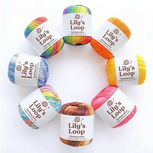 AquaSilk Pearl Cotton Size 3 Yarn Lace Thread by Lily's Loop – soft crochet yarn ball