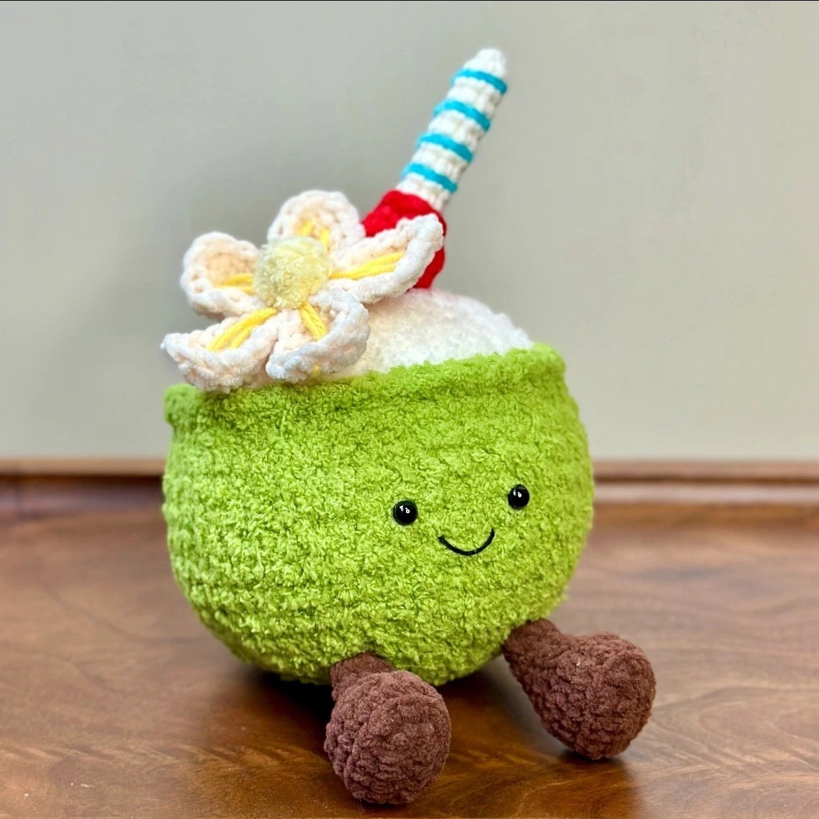 Coconut Water Amigurumi Crochet Kit – complete amigurumi crochet kit by Lily's Loop
