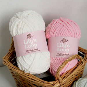 Sweet Fine 3.5mm Chenille Yarn (50g/55m) color chart showing all available shades