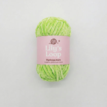 Floral Pink CloudVelvet Chenille Yarn (100g) Super Bulky – chunky yarn for amigurumi and bags