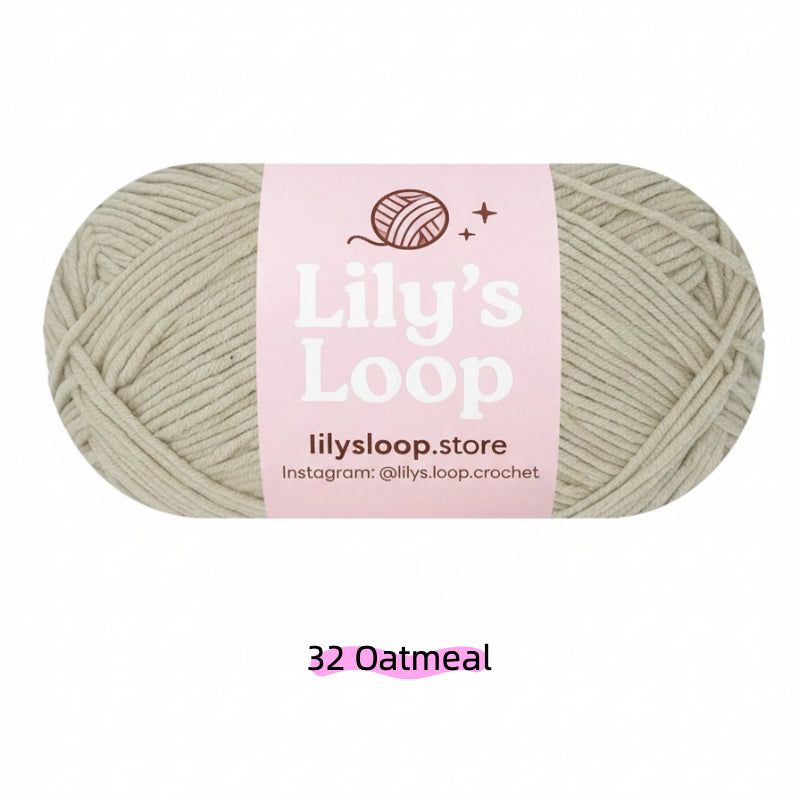 Taupe Premium 5-Ply Milk Cotton Yarn(100g/194m) – milk cotton yarn for amigurumi
