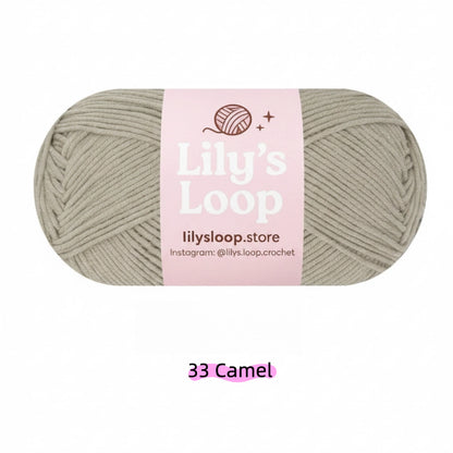 Coffee Premium 5-Ply Milk Cotton Yarn(100g/194m) – milk cotton yarn for amigurumi