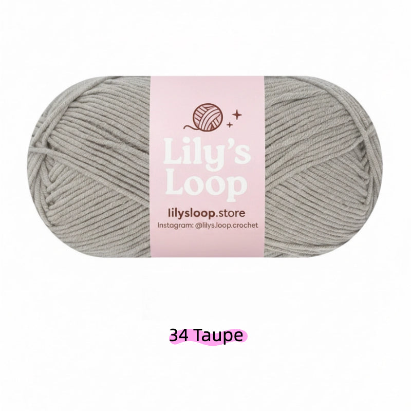 Dusty Rose Premium 5-Ply Milk Cotton Yarn(100g/194m) – milk cotton yarn for amigurumi