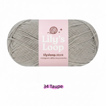Dusty Rose Premium 5-Ply Milk Cotton Yarn(100g/194m) – milk cotton yarn for amigurumi